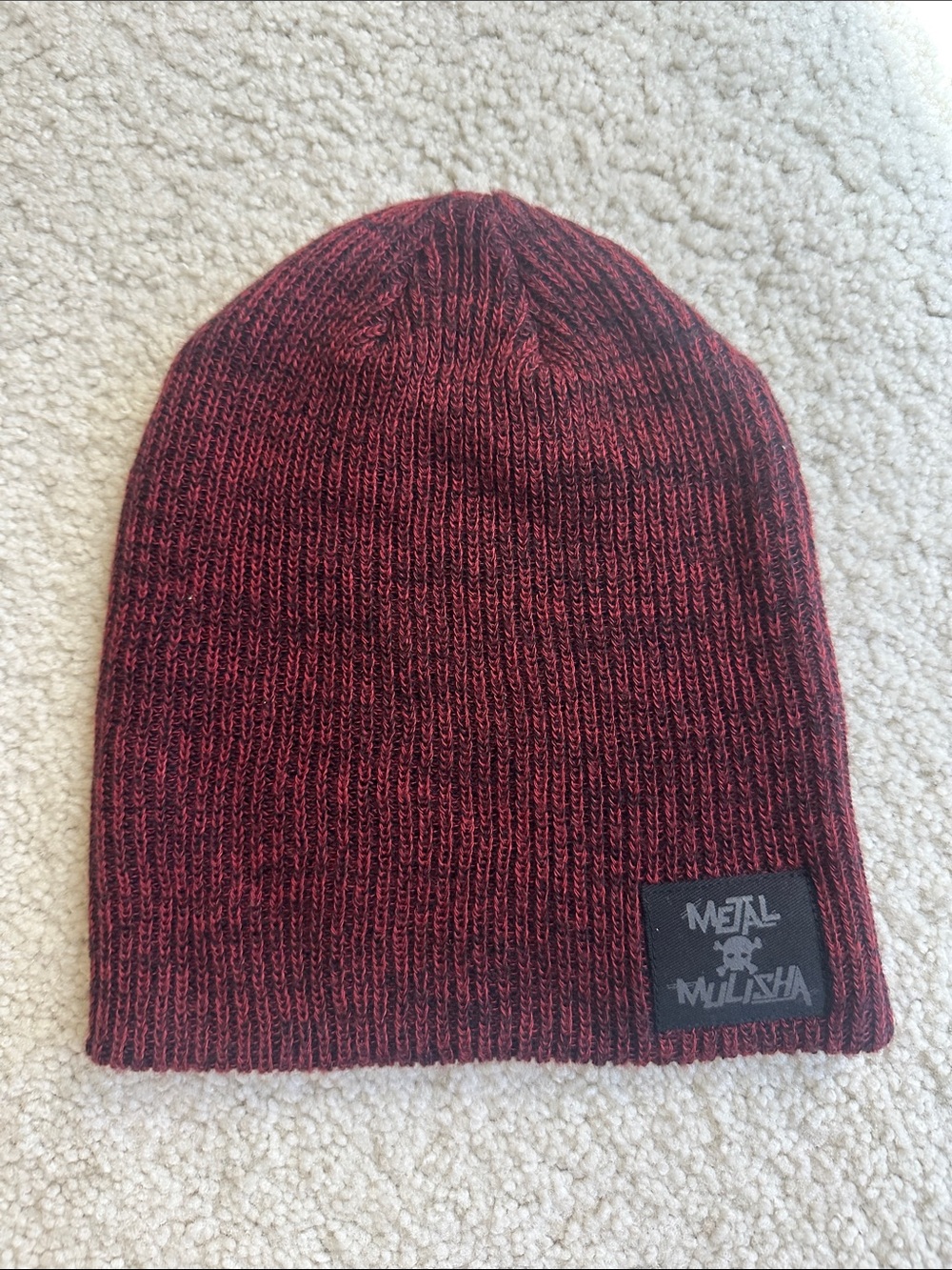 Metal Mulisha Red Marled Knit Beanie